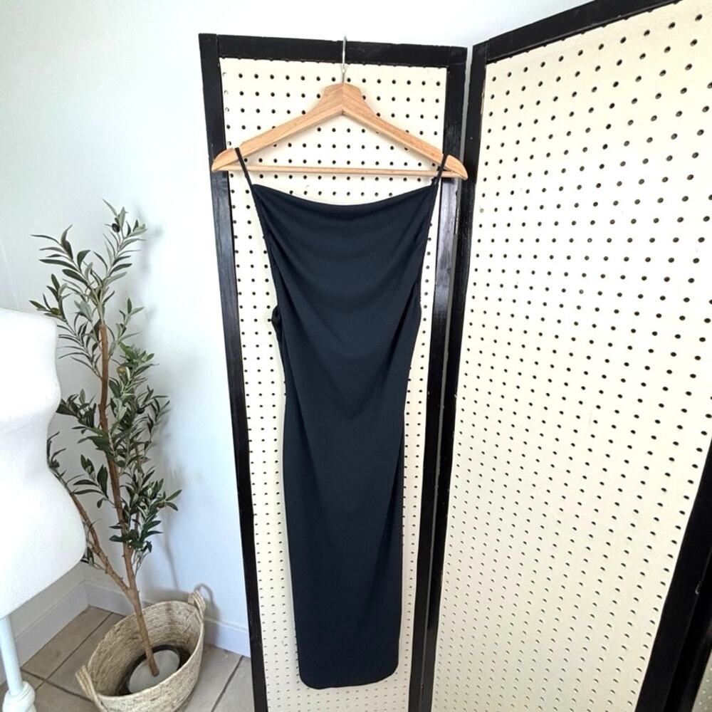 Forever 21 Little Black Dress Midi Cowl Neck Scoop‎ Back Women’s S